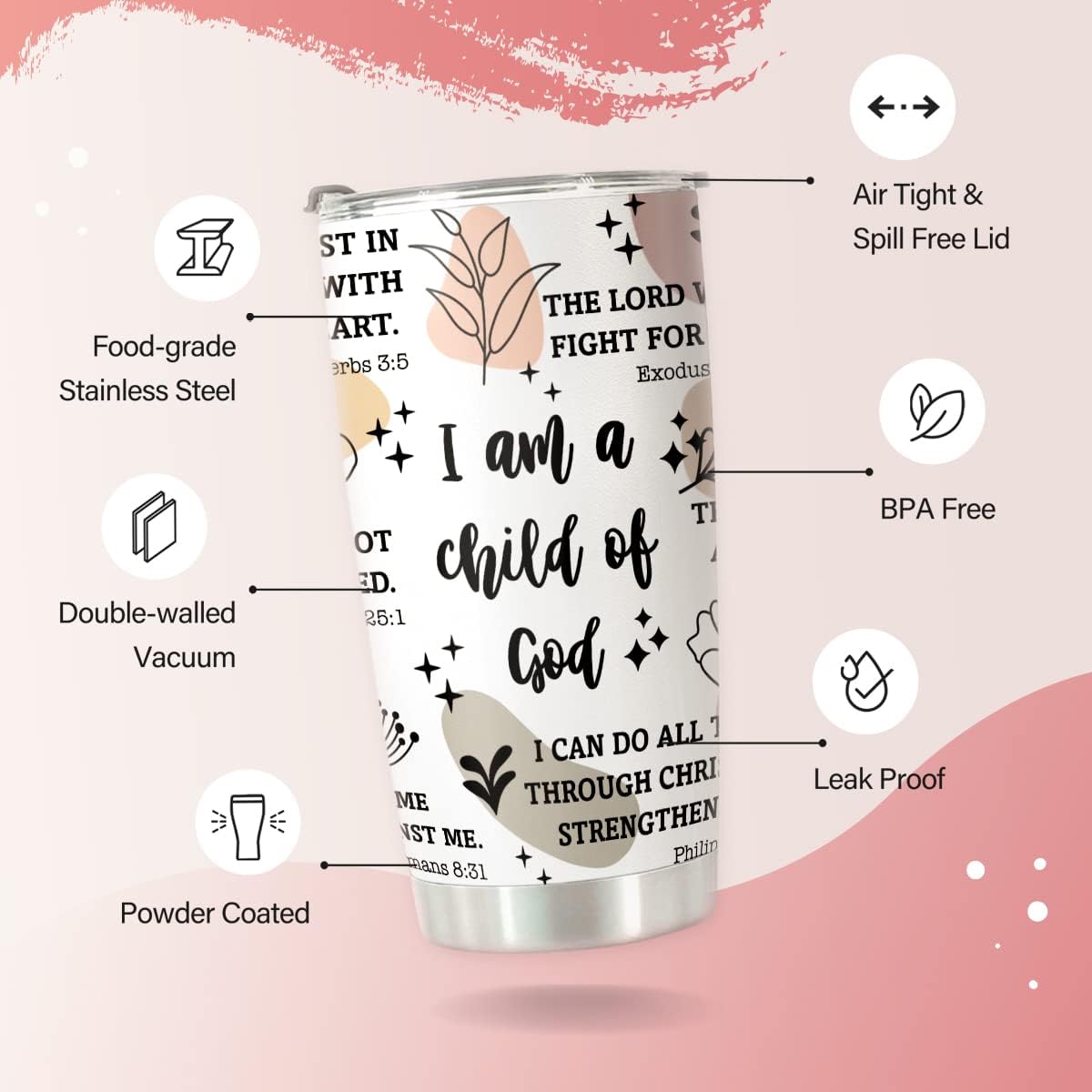 Bible Verse Tumblers